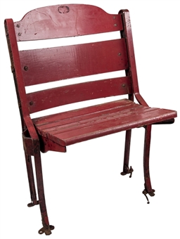 1929-1994 Chicago Stadium Genuine Wooden Seat Used for the Blackhawks, Bulls, and NFL Title Game (Bulls Charity LOA)